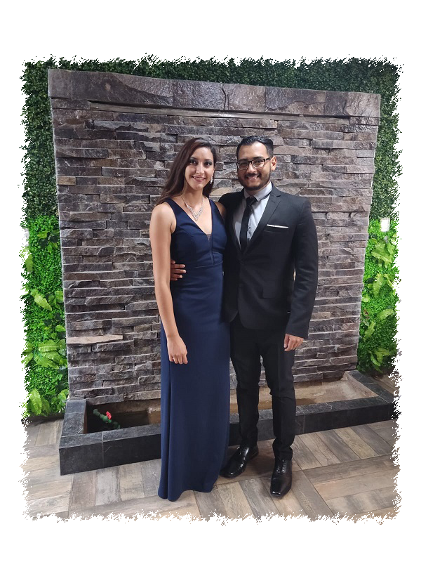 Imagen de los novios